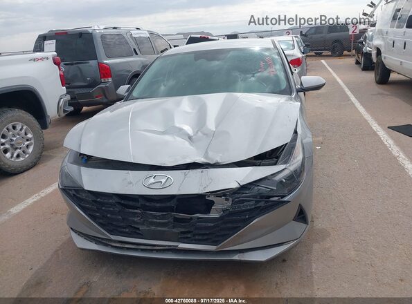 5NPLS4AG1MH032541 2021 HYUNDAI ELANTRA Silver Widok zestawu wskaźników