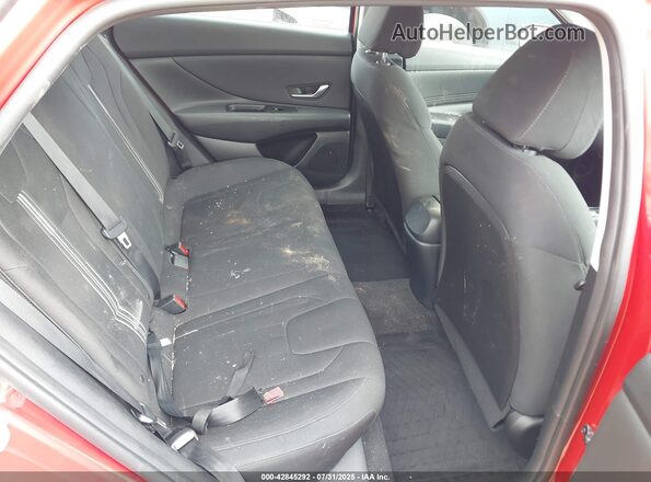5NPLS4AG2MH029485 2021 HYUNDAI ELANTRA Red Vista de la etiqueta del VIN