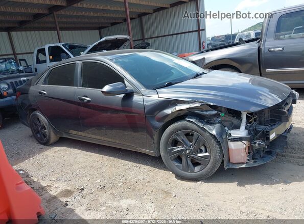 5NPLS4AG5MH020036 2021 HYUNDAI ELANTRA Gray Rear interior view