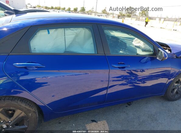 5NPLS4AG5MH044742 2021 HYUNDAI ELANTRA Dark Blue Widok wnętrza 360 stopni