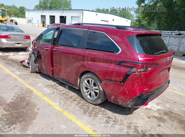 5TDDSKFC5MS036942 2021 TOYOTA SIENNA Красный Задняя левая четверть