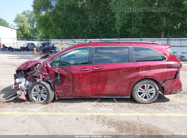 5TDDSKFC5MS036942 2021 TOYOTA SIENNA Красный Панорамный вид салона 360°