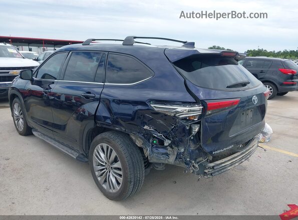 5TDFARAH7NS015194 2022 TOYOTA HIGHLANDER HYBRID Dark Blue 