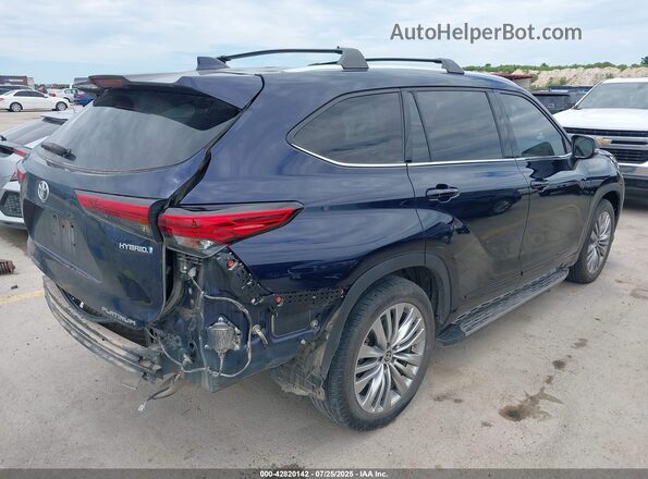 5TDFARAH7NS015194 2022 TOYOTA HIGHLANDER HYBRID Dark Blue 