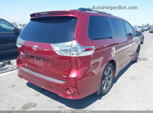 5TDXZ3DCXHS895547 2017 TOYOTA SIENNA Red 