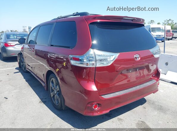5TDXZ3DCXHS895547 2017 TOYOTA SIENNA Red 