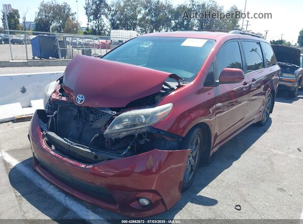 5TDXZ3DCXHS895547 2017 TOYOTA SIENNA Red 