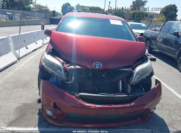 5TDXZ3DCXHS895547 2017 TOYOTA SIENNA Red 