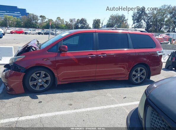 5TDXZ3DCXHS895547 2017 TOYOTA SIENNA Red 