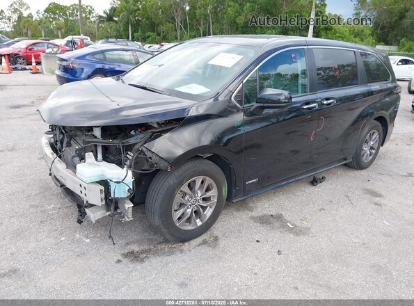 5TDYRKEC8MS038683 2021 TOYOTA LE Черный Передняя левая четверть
