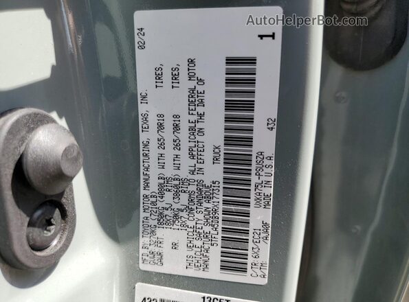 5TFLA5DB9RX177315 2024 TOYOTA TUNDRA Green 