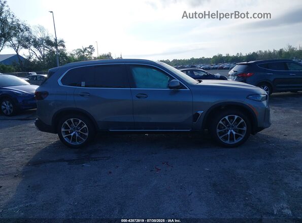 5UX13EU04R9S12362 2024 BMW X5 Gray Вид задньої частини салону