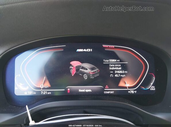 5UX43DT0XP9P76278 2023 BMW X4 Black 