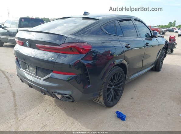 5UXCY6C01P9N44225 2023 BMW X6 Black Tył prawy