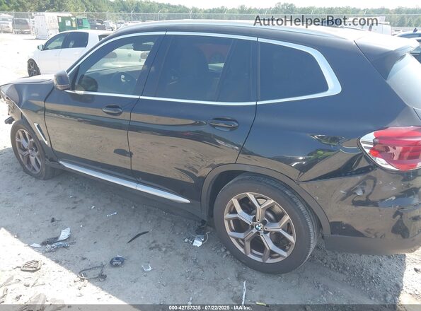 5UXTY3C05M9H28810 2021 BMW X3 Black Rear left