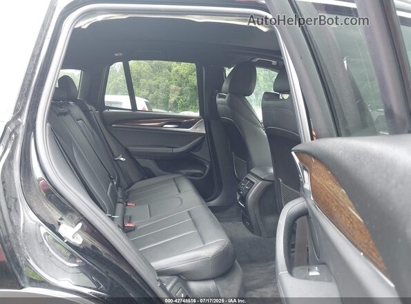 5UXTY5C03M9E36956 2021 BMW X3 Black VIN კოდის სტიკერის ხედი