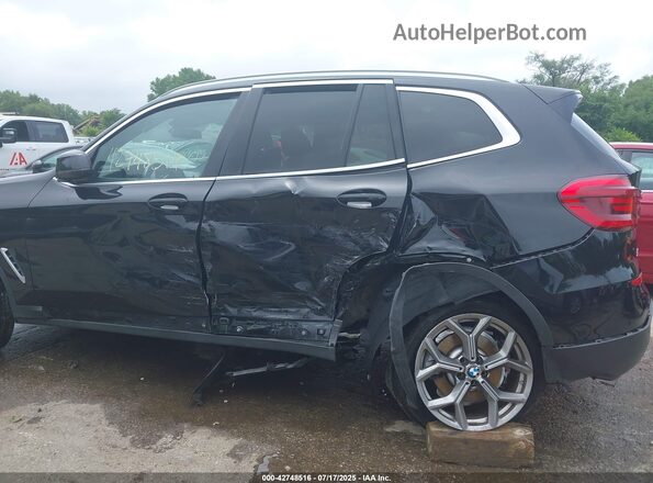 5UXTY5C03M9E36956 2021 BMW X3 Black წინა ხედი