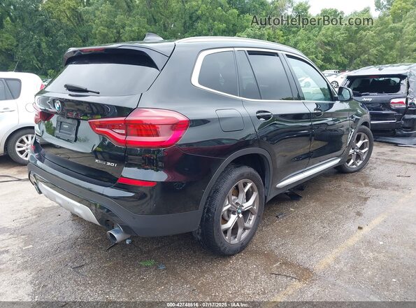 5UXTY5C03M9E36956 2021 BMW X3 Black უკანა მარჯვენა