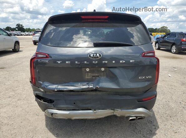 5XYP34HC9MG137059 2021 KIA TELLURIDE Gray Widok z tyłu