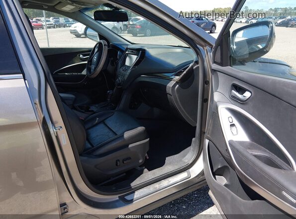5XYZWDLAXGG314390 2016 HYUNDAI SANTA FE SPORT Gray წინა სალონის ხედი