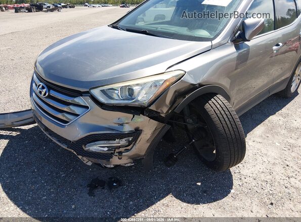 5XYZWDLAXGG314390 2016 HYUNDAI SANTA FE SPORT Gray წინა ხედი