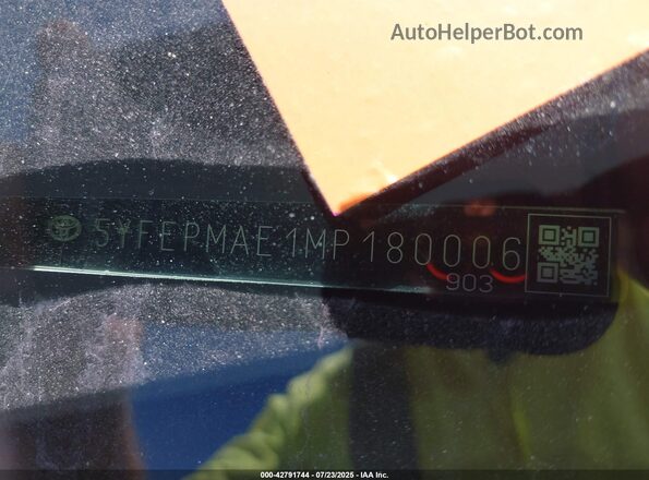 5YFEPMAE1MP180006 2021 TOYOTA LL White 