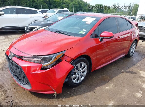 5YFEPMAE1MP182502 2021 TOYOTA LL Red წინა მარცხენა ხედი სამი მეოთხედიდან
