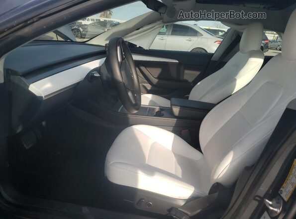 5YJ3E1EA9NF344280 2022 TESLA MODEL Серый Вид салона спереди