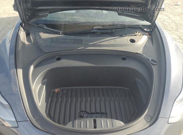 5YJ3E1EA9NF344280 2022 TESLA MODEL Серый Вид задней части салона