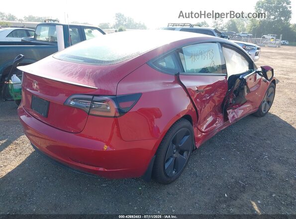 5YJ3E1EAXMF061563 2021 TESLA MODEL 3 Red 