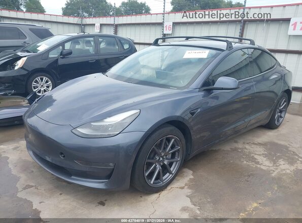 5YJ3E1EB3MF879600 2021 TESLA MODEL 3 Серый Передняя левая четверть