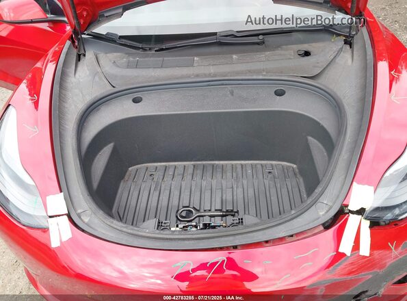 5YJ3E1EBXMF032539 2021 TESLA MODEL 3 Red უკანა ხედი