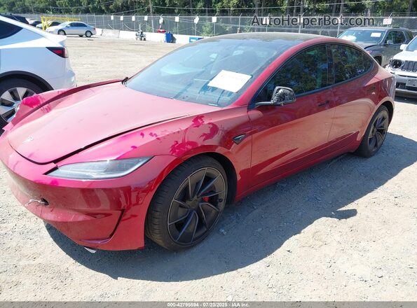 5YJ3E1ET2RF843459 2024 TESLA MODEL 3 Red 