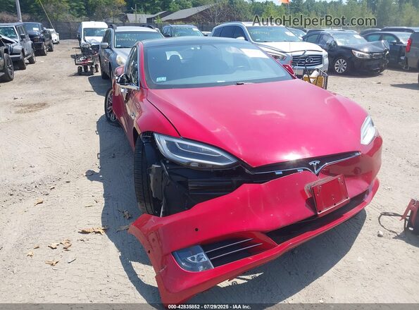 5YJSA1E28LF411156 2020 TESLA MODEL S Red Widok zestawu wskaźników