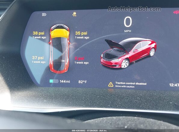 5YJSA1E28LF411156 2020 TESLA MODEL S Red 