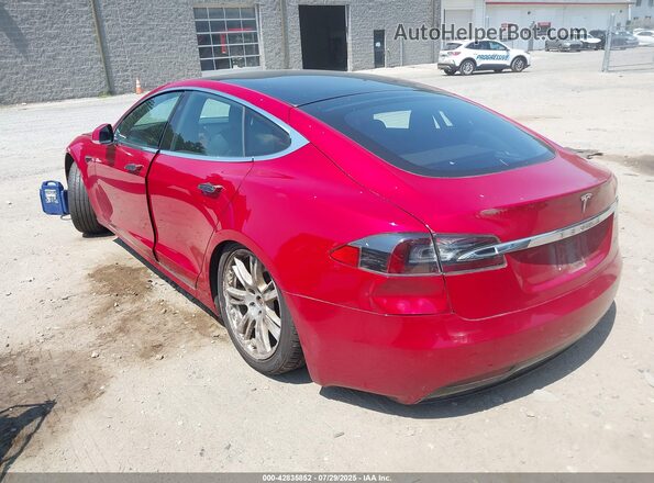 5YJSA1E28LF411156 2020 TESLA MODEL S Red Widok wnętrza 360 stopni