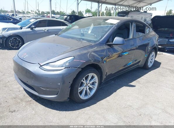 5YJYGDEE7MF283109 2021 TESLA MODEL Y Gray Front left