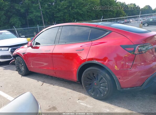 5YJYGDEE8MF285788 2021 TESLA MODEL Y Red Вид задньої частини салону
