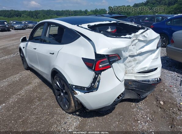 5YJYGDEF2MF075485 2021 TESLA MODEL Y White Задня ліва чверть