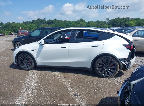 5YJYGDEF2MF075485 2021 TESLA MODEL Y White Панорамний вид салону 360°