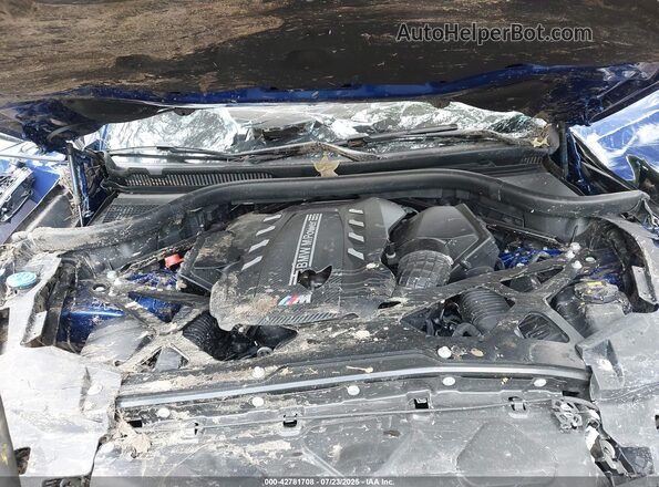 5YMCY0C04L9C97530 2020 BMW X6 M Blue უკანა ხედი
