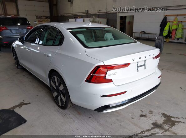 7JRH60FK5RG311147 2024 VOLVO S60 RECHARGE PLUG-IN HYBRID Белый Задняя левая четверть