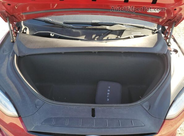 7SAXCDE51NF340092 2022 TESLA MODEL Red Սալոնի հետևի տեսք