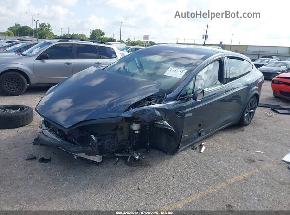 7SAXCDE57NF345653 2022 TESLA MODEL X Gray Front left