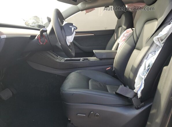 7SAYGDEE1SF283655 2025 TESLA MODEL Black Widok wnętrza z przodu