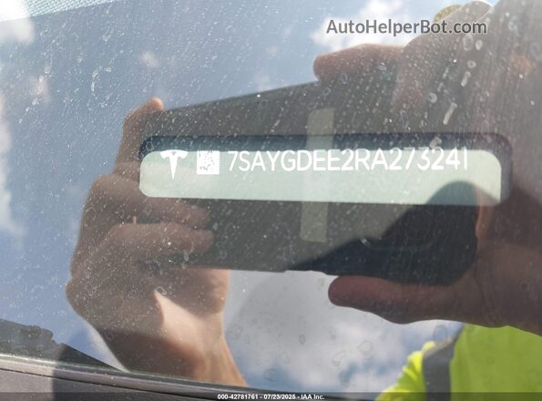 7SAYGDEE2RA273241 2024 TESLA MODEL Y Black Շարժիչի բաժամունքի տեսք