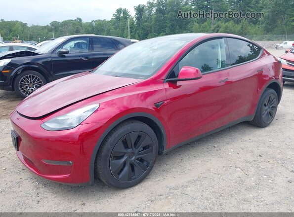 7SAYGDEE2SF295099 2025 TESLA MODEL Y Red Передня ліва чверть