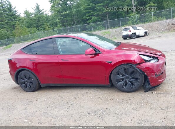 7SAYGDEE2SF295099 2025 TESLA MODEL Y Red Вид щитка приладів