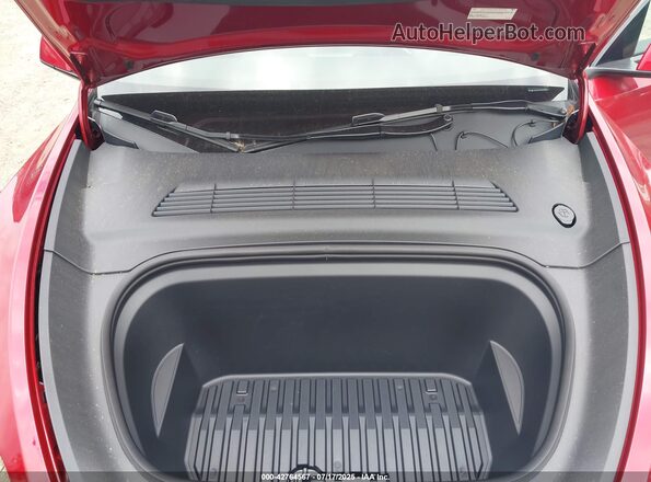 7SAYGDEE2SF295099 2025 TESLA MODEL Y Red Вид ззаду