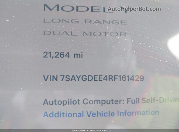 7SAYGDEE4RF161429 2024 TESLA MODEL Y Black 